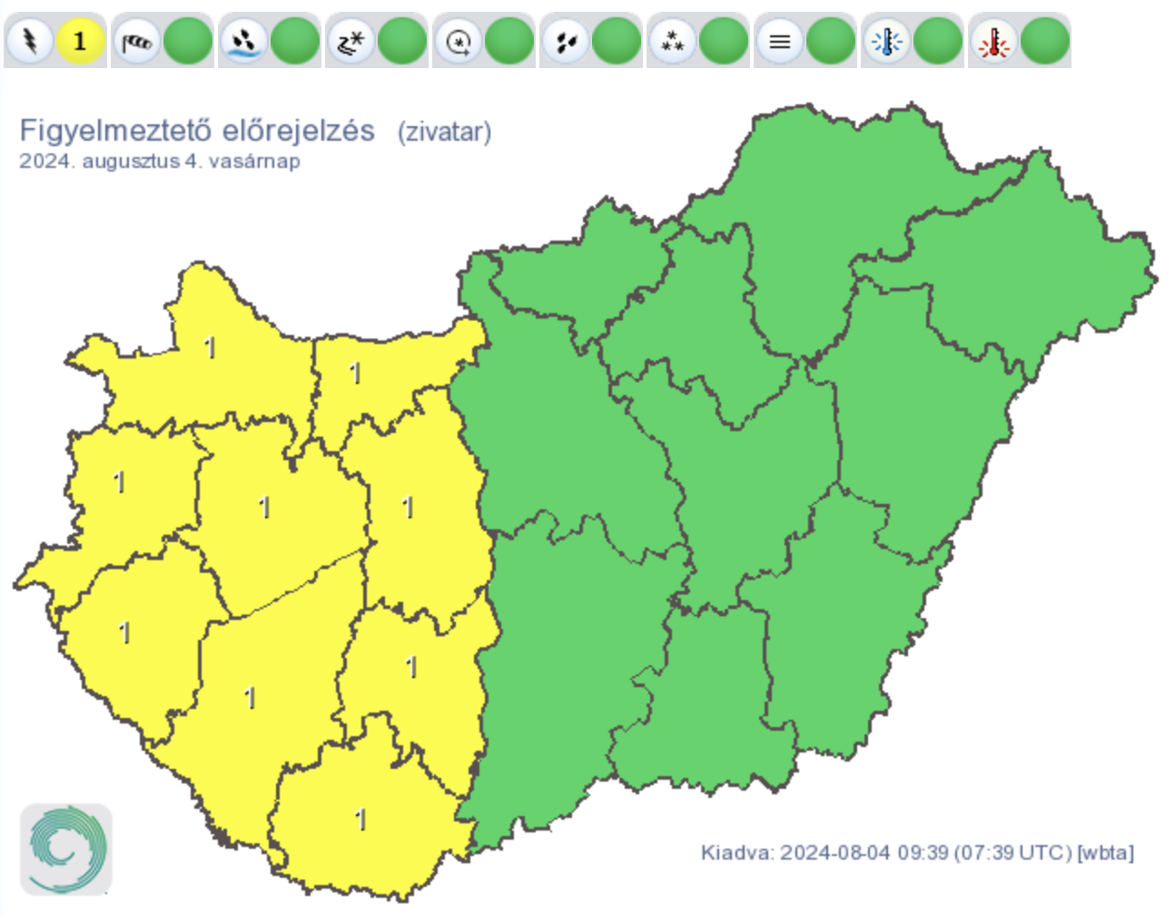 Forrás: HungaroMet