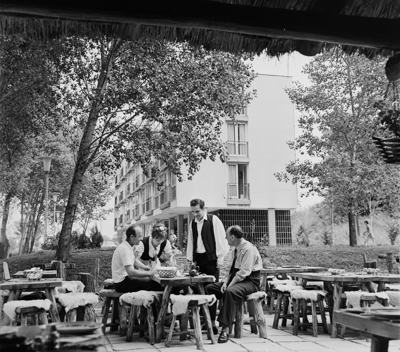 Balaton,
Siófok
Foki-hegy, a Piroska Csárda terasza, háttérben a Touring Hotel.
Év:1974
Fotó adományozó: Bauer Sándor