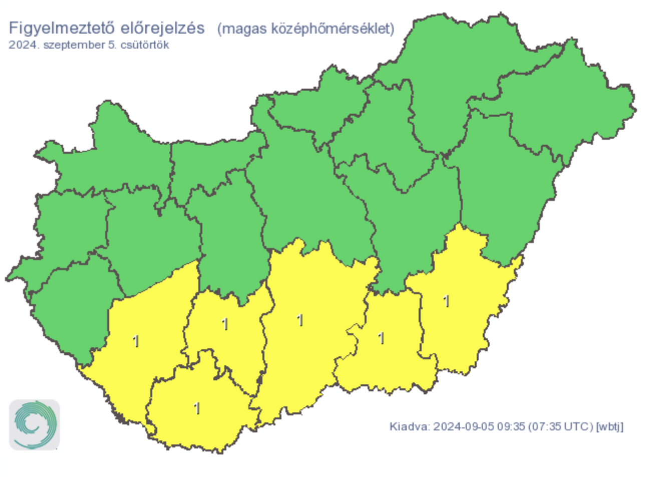 Forrás: HungaroMet